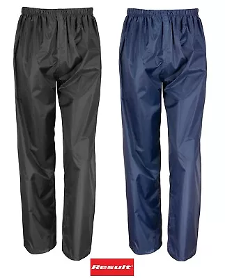 £5.98 • Buy Boys Girls Result Waterproof Trousers Kids Rain Puddle Overtrousers Suit 