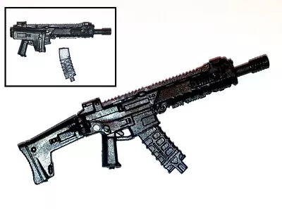 ACR Rifle W/ Mag BLACK Version BASIC -  Modular  1:18 Scale Weapon For 3.75 • $2