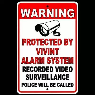 Protected By Vivant Alarm Video Surveillance Police Wil Be Called Sign / Decal  • $40.37