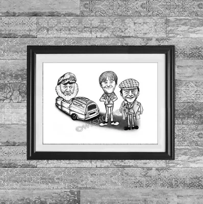 Only Fools And Horses Pencil Drawing Print A4  Only Fools And Horses Memorabilia • £6.30