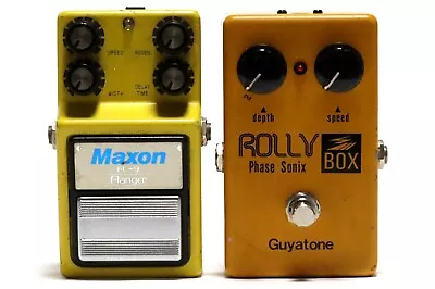 DEFECT - Maxon FL-9 Flanger & Guyatone PS-101 ROLLY Phase Sonix BOX Pedal Set • $19.99