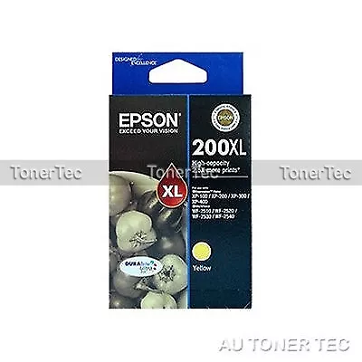 Epson Genuine T201492 YELLOW Ink Expression Home XP100/XP200/XP300/XP400/WF2510 • $31.34
