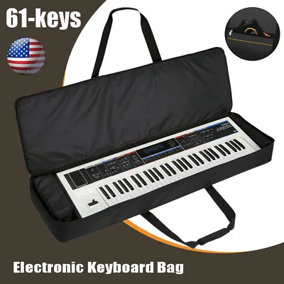 61Key Keyboard Electric Piano Padded Case Gig Bag For Casio Yamaha Carrying Case • $31.49