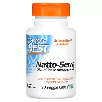 Doctor S Best Natto-Serra 90 Veggie Caps Gluten-Free Vegan • $24.43