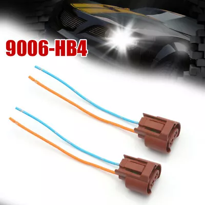 Wire Pigtail Female U 9006 HB4 Two Harness Head LED Low Beam Plug Socket Bulb • $4.92