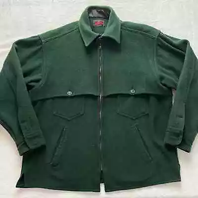 Johnson Woolen Mills Green Vintage Double Cape Hunting Jacket 1970’s  • $139