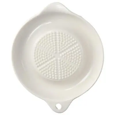 4.37*3.62*0.8 Inch Ceramics Grater Plate White Ginger Puree Grinder  Garlic • £5.90