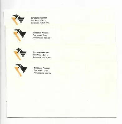 Pittsburgh Penguins Civic Arena Company Envelopes (4) Flightless Bird Logo • $6.95