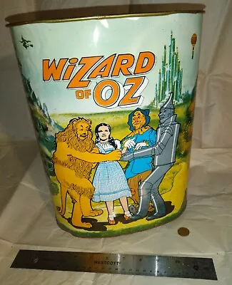 Vintage Wizard Of Oz Metal Can Color Graphics Judy Garland MGM Land Of Oz RARE!! • $129.99