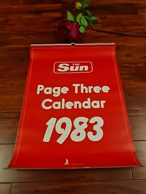 1983 Sun Page 3 Girl Calendar ☆linda Lusardi Carole Anne Nike Clark☆  • £34.95