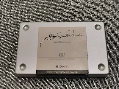 Sony Super Metal Master C 60 Cassette Type IV Metal • £119.95