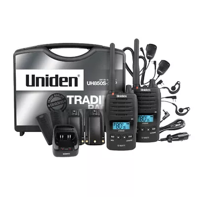 $489 • Buy Uniden 5 Watt UHF Waterproof CB Handheld Radio Tradies Pack UH850S-2TP