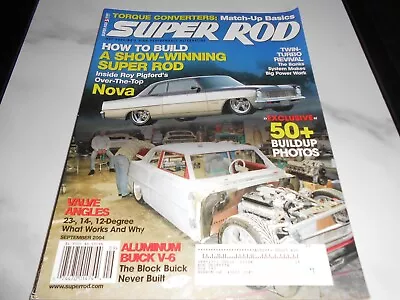 $7 • Buy Super Rod September 2004, Poster Inside, Nova, Twin Turbo, Buick V-6