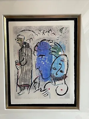 Marc Chagall Woodcut A Terre #11 (Poemes) • $4000