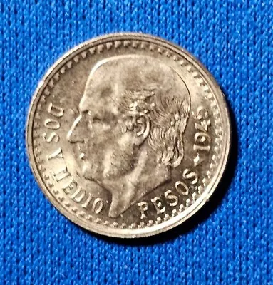 1945 Mexico Gold 2 1/2 Pesos Coin 2.08 Grams Dos Y Medio • $152.50