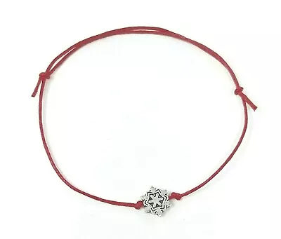 Snowflake Friendship Wish Waxed Cotton Cord Bracelet..Choice Of 20 Colours • £1.75