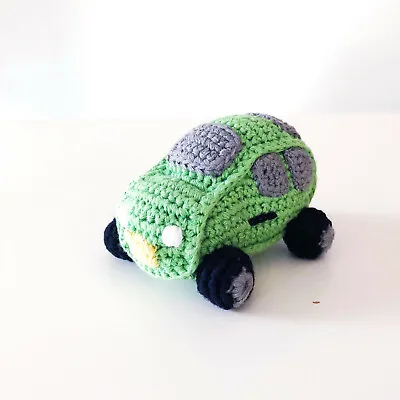 Baby Soft Toy  Car Rattle- Deep Green • £11