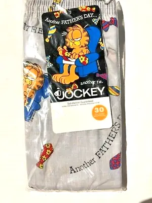 New Vtg JOCKEY Garfield Fathers Day Boxer Short Mens Underwear Sz 30 Deadstock • $29