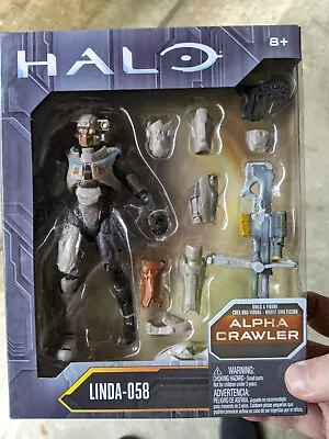 LINDA-058 6 HALO Action Figure ALPHA CRAWLER BAF Posable REMOVABLE ARMOR DNV00 • $43.99