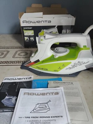 £40 • Buy  Rowenta Eco Intelligence DW9210 Steam Iron White & Green - CHEAPEST