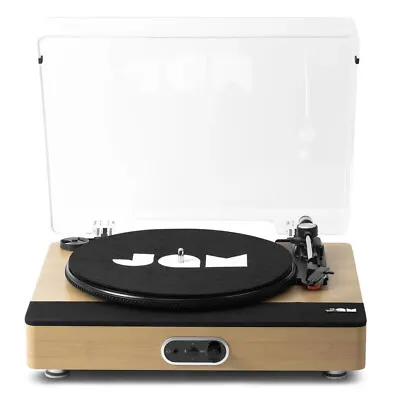$227 • Buy Jam Sound Stream+ Bluetooth Wooden Turntable Vinyl/Record Player W/ Speaker