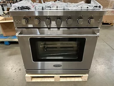 36 In. Gas Range 6 Burners Stainless Steel (OPEN BOX COSMETIC IMPERFECTIONS) • $1749.99