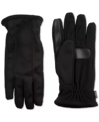 ISOTONER Men's Black SmartDRI SmartTOUCH Gloves NEW Medium Med M • $14.99