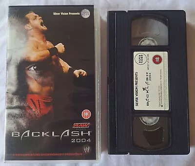 WWE Backlash 2004 - VHS Video Tape - Tested! Very Good - RARE! - WWF WCW ECW AEW • £20