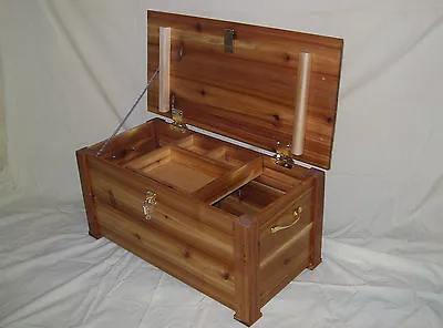 $240 • Buy Grandkids Cedar Chest Hope Chest Treasure Chest Horse Tack Toy Box Storage Trunk