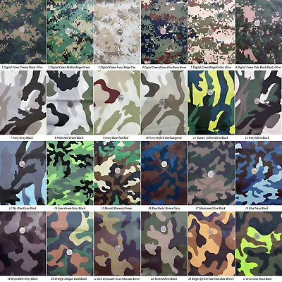 50D Poly DWR Digital Camouflage Woodland Camo Fabric Outdoor Jacket Raincoat 58  • $12.08