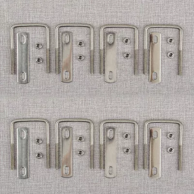 8 Sets M6 Thread 50mm Inner Width Stainless Steel Square U Bolt With Nuts Plates • $46.55