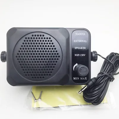 NEW MINI EXTERNAL SPEAKER CB RADIO SH2P4 Mobile Police Scanner Ham Extension • $12.90