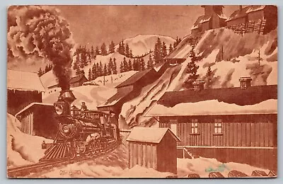 Silverton Railroad - San Juan Mountains - Belle Mine - Drawing - Posted 1975 • $3.95