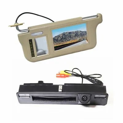 Sun Visor Rear View Mirror Monitor Trunk Handle Reversing Camera For Ford Focus • $115