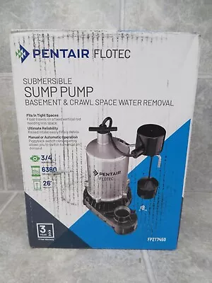 Flotec FPZT7450 - 3/4 HP Zinc Submersible Sump Pump W/ Vertical Float Switch • $209.95