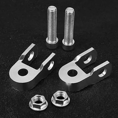 2pcs Motorcycle Rear Shock Absorber Riser Height Extension Silver & Screw • $10.01