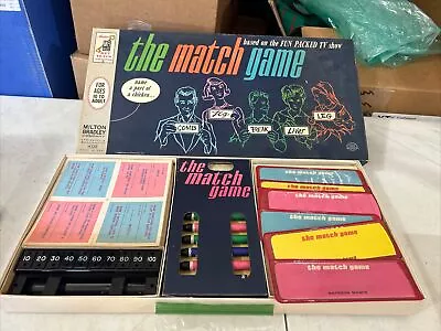 1963 Vintage “The Match Game” Milton Bradley Board Game  Complete • $9.95