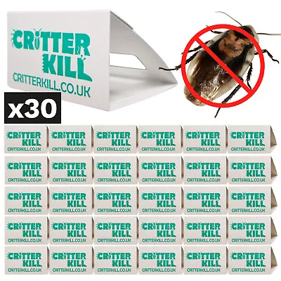 30 X Cockroach Killer Traps Glue Trap Crawling Insect Control - Pro Product • £14.45
