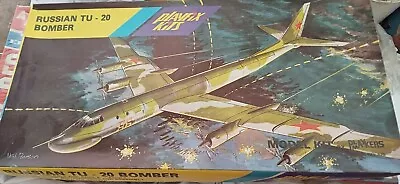 Vintage Playfix Kits 1.100 Scale Russian Tu-20 Bomber Boxed Made In Gdr • £15