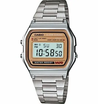 Casio Men's Quartz Alarm Chronograph 33mm Digital Watch A158WEA-9 • $28.99