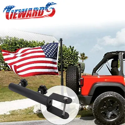 $17.39 • Buy Hitch Mount Flag Pole Holder Bracket For 2'' Trailer Truck Receivers Travel