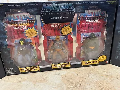 Masters Of The Universe Commemorative Skeletor Moss Man Battle Armor He Man 5 Pk • $104.50