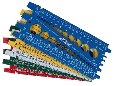 Nut And Bolt Gauge: Thread Checker For Thread Pitch And Screw And Bolt Size. • $12.95