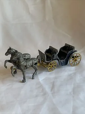 Vintage Stanley Toys Horse Drawn Carriage Wagon Buggy • $14