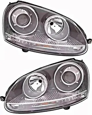 $429.98 • Buy VW Golf MK5 GTI 2003-2010 Headlights Front Lamps LEFT + RIGHT Pair