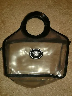 Rare Authentic Versace Vintage Clear Vinyl Medusa Handbag Used Vintage • $155
