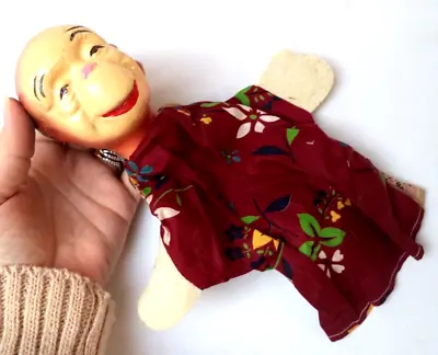 Vintage 9.5  Composite Head Monkey Hand Puppet Toy!!! Bin 10 • $14.99
