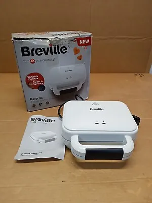 £27.99 • Buy Breville New Deep Fil 2 Slice Sandwich Toaster, White - VST091, H811.