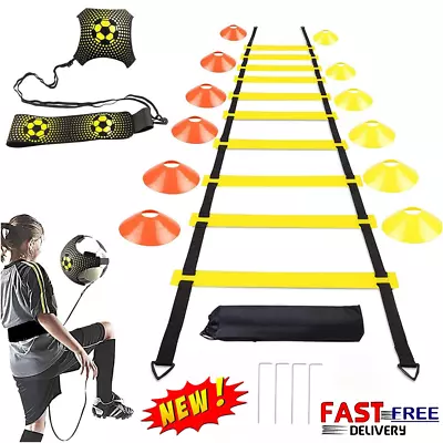 Speed Agility Ladder Fitness Training Ladder Soccer Sports Footwork Practise Kit • $26.89