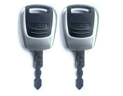 2pc For Hyundai Excavator  Heavy Equipment Ignition Key - New Style 21Q4-00090 • $15.13